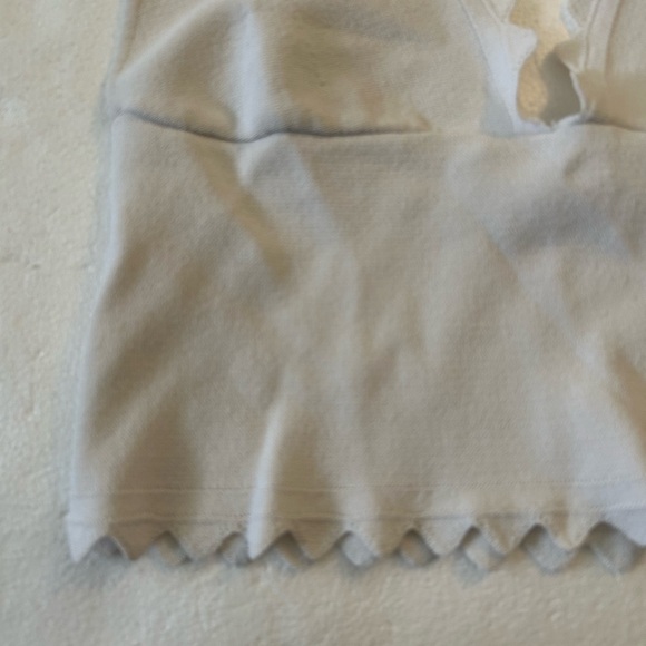 Free people intimately free bloom brami white crop top scalloped hem bralette - Picture 5 of 11